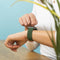 iMoshion Gevlochten nylon bandje voor de Apple Watch Series 1 / 2 / 3 / 4 / 5 / 6 / 7 / 8 / 9 / SE / Ultra (2) - 42 / 44 / 45 / 49 mm - Groen