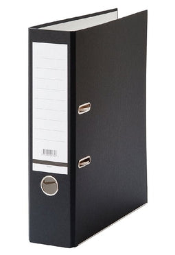 Qbasic - Ordner a4 80mm karton zwart | 20 stuks
