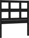 vidaXL - Hoofdbord - 80,5x4x100 - cm - massief - grenenhout - zwart