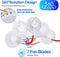 Portable Hanging Neck Sports Fan - Hands Free USB Rechargeable Personal Wearable Neckband Fan Battery Operated with 3 Level Air Flow Headphone Design Cooling Head Fan Mini Necklace Fan for office