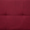 vidaXL - Slaapbank - met - twee - kussens - polyester - wijnrood
