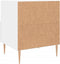 vidaXL - Nachtkastje - 40x35x47,5 - cm - bewerkt - hout - wit