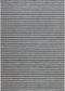 Nouveau Stripes Dark Grey Vloerkleed - 170x240 - Rechthoek - Laagpolig,Structuur Tapijt - Industrieel - Antraciet, Wit