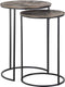 Richmond Bijzettafel Tulum Set Van 2 Brushed Goud