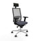 Bureaustoel met hoofdsteun Piqueras y Crespo 2D026G1 Donker grijs