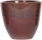 PTMD Vero Ronde Bloempot - H12 x Ø13 cm - Geglazuurd terracotta - Rood