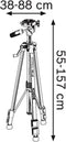 Bosch BT 150 Professional - Bouwstatief - Robuust aluminium - Werkhoogte 55-157 cm