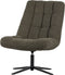 WOOOD Job Draaifauteuil - Teddy - Groen - 101x70x85