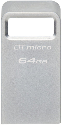 Kingston DataTraveler Micro 3.2 Gen 1 - USB-stick 64GB 200MB/s - Zilver