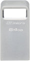 Kingston DataTraveler Micro 3.2 Gen 1 - USB-stick 64GB 200MB/s - Zilver