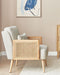 ORUM - Fauteuil - Lichtbeige - Rotan