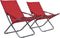 vidaXL - Strandstoelen - 2 - st - inklapbaar - stof - rood