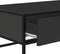 vidaXL - Salontafel - 100x50x35 - cm - bewerkt - hout - en - metaal - zwart