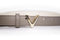Valentino Divina - Kledingriem - PU met V-vormige gesp - Taupe - Maat S (100 cm)