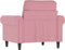 Fauteuil 60 cm fluweel roze