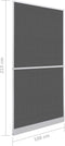 vidaXL - Hordeur - met - scharnieren - 100x215 - cm - antraciet