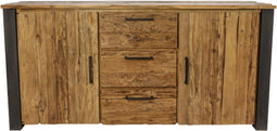 HSM Collection Sideboard Atlanta - rustiek oud teak/metaal