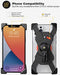 Happygetfit - Fiets Telefoonhouder, Universele Fiets Motorfiets Mobiele Telefoonhouder, Smartphonehouder Klem, 360 Graden Draaibaar, Voor Alle 3,5-6,5 Inch Mobiele Telefoons
