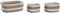 Decoratieve Doos DKD Home Decor Katoen Natuurlijke Vezel (3 Onderdelen) (33 x 23 x 13 cm)