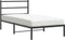 vidaXL - Bedframe - met - hoofdbord - metaal - zwart - 100x190 - cm