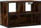 vidaXL - Tv-meubel - 60x31x39,5cm - bewerkt - hout - metaal - gerookt - eikenkleurig