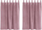 vidaXL - Blackout - Gordijnen - met - Hanglussen - 2 - stuks - Donker - Roze - Velvet
