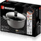 Bergner Kookpan Retro - Inductie - 3-laagse ILAG non-stick coating - Zwart - D20 x H9.5 cm - 2.5 Liter