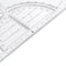 Aristo sneltekendriehoek - lengte 22cm - transparant - met handvat en noppen - AR-7090