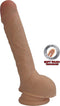Dual Density Dildo 9inch Balls