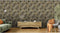 DUTCH WALLCOVERINGS Behang Palm Trees goudkleurig en zwart