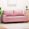 vidaXL - Tweezitsbank - 140 - cm - fluweel - roze