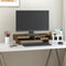 vidaXL - Monitorstandaard - 100x27x14 - cm - massief - grenenhout - grijs