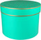 Geschenkdoos | karton | 22cm | Ø30cm | groen/goud | 1 stuks