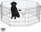Infinity Goods Puppyren - Hondenren - 8 Panelen - 60 x 76 CM - 608 CM Omtrek - Opvouwbaar - Met Deur