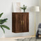 vidaXL - Wandkast - 69,5x34x90 - cm - bewerkt - hout - bruin - eikenkleur