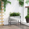 vidaXL - Verhoogde - Tuinplantbak - 60x26x45 - cm - Gegalvaniseerd - Staal