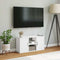 vidaXL - Tv-meubel - ODDA - 79x24x40 - cm - massief - grenenhout - wit