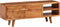 vidaXL - Tv-meubel - met - bewerkte - deuren - 117x30x40 - cm - massief - acaciahout