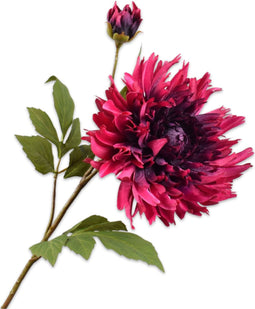 Silk-ka Kunstbloem Chrysant Tak Roze-Beauty 78 cm