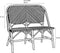 Mica Decorations Mandox Bank voor Buiten - L98 x B60 x H93 cm - Rotan - Zwart, Wit