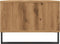 vidaXL - Salontafel - 90x50x36,5 - cm - bewerkt - hout - artisanaal - eikenkleurig