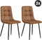 Refurna - Eetkamerstoel Yerevan - Cognac Set van 2