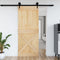 vidaXL - Deur - NARVIK - 85x210 - cm - massief - grenenhout