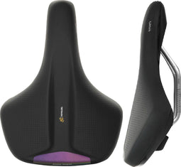 Selle Royal Vivo Ergo Relaxed - Zadel met Royalgel en uitsparing - Zwart