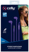 Celly UP600PR - In-Ear Oordopjes - Handsfree bellen - Paars