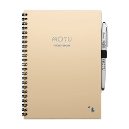 MOYU Uitwisbaar Notitieboek Minimalisme - A5 Hardcover - Multifunctionele pagina’s - Inclusief uitwisbare pen, penhouder en wisdoekje