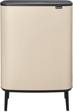 Brabantia Bo Touch Bin Hi Prullenbak - 60 liter - Soft-touch openingssysteem - Soft Beige