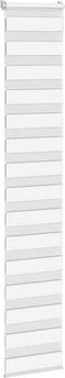 vidaXL - Zebra - rolgordijn - 45x200 - cm - stofbreedte - 40,9 - cm - polyester - wit