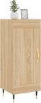 vidaXL - Dressoir - 34,5x34x90 - cm - bewerkt - hout - sonoma - eiken