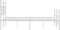 vidaXL - Bedframe - met - hoofd- - en - voeteneinde - metaal - wit - 180x200 - cm